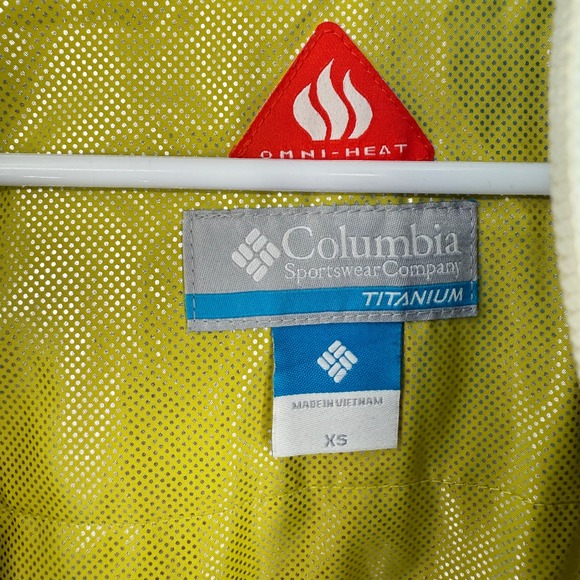 Columbia Omniheat Titanium Ski Jacket Youth XS Blue Hooded Waterproof Snow - Picture 9 of 12